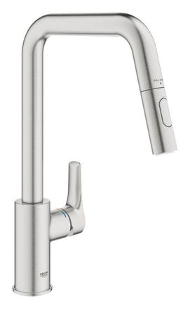 GROHE 30 619 Dc0 Eurosmart Monomando De Fregadero 1/2 Acero - Ref: 30 619 Dc0