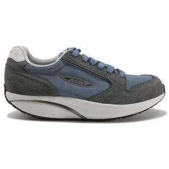 Mbt MBT 1997 Classic Leather Textile Mens Low Top Trainers - Grey - Size:UK 10.5