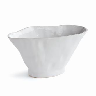 Napa Home & Garden Madara White Gloss Oval Large Ceramic Sculptural Vase 18.75 at Nordstrom