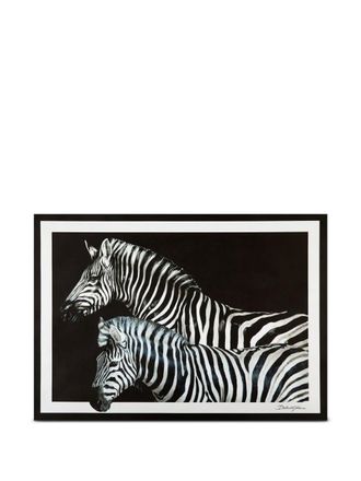 Dolce & Gabbana Zesendertig placemats met zebraprint - Zwart
