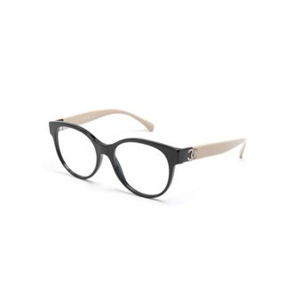 Chanel Glasses, female, Black, Size: 53 MM Ch3471 C534 Optical Frame