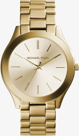 Michael Kors Slim Runway Gold-Tone Stainless Steel Watch