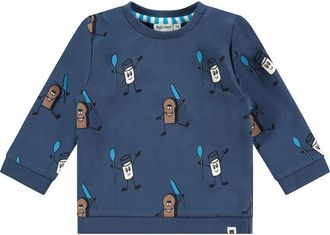 Babyface Milk & Toast Crewneck Sweatshirt in Blue at Nordstrom, Size 24M