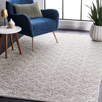 Safavieh Kilim Hand Made Area Rug, Grey / Beige Contemporary Style Non-Shedding