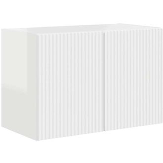 vidaXL TV Wall Cabinet Wall-mounted High Gloss White 59.5 x 31 x 40 cm vidaXL