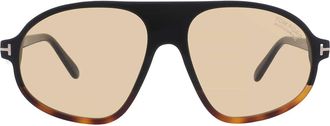 Tom Ford Erol Photochromatic Brown Pilot Mens Sunglasses FT1178 56E 58