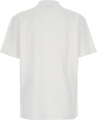 Maison Kitsun&eacute; Mens Polo Shirt White Cotton Organic T-Shirts And Polos