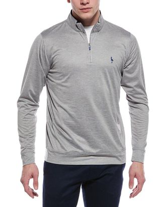 Tailorbyrd Tailorbyrd Melange Mesh Performance Quarter Zip Pullover