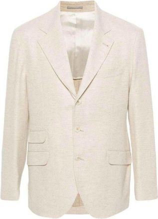 Brunello Cucinelli Butter Deconstructed Blazer, Brand Size 46 (US Size 36)