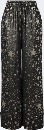 Dolce & Gabbana Silk-blend jacquard lam&eacute; wide-leg pants