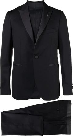 Tagliatore Single Breasted Suit Set - Heren - Business pakken - Zwart - 2XL - Wol - Kostuums
