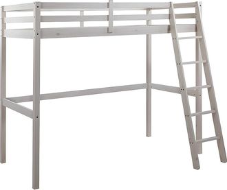 Vente-Unique Letto A Soppalco 90x190 Cm In Pino Massello Sbiancato - Gedeon