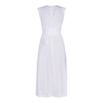 ottod'Ame Midi Dresses, female, White, Size: 2XS Cotton Long Dress