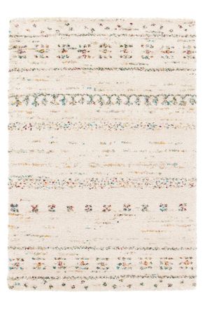 AFK Living Alfombra suave y voluminosa estilo &eacute;tnico beige 80 x 150 cm