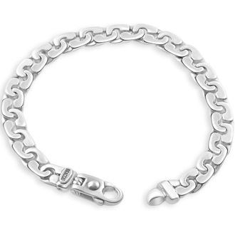 Pompeii3 Mens 14k Gold (35gram) or Platinum (65gram) 8mm Link Bracelet 8.5