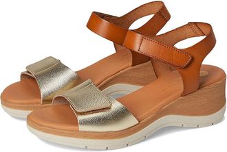 Eric Michael Caroline Womens Sandals Tan/Gold : EU 40 (US Womens 9.5-10) M (B), Leather