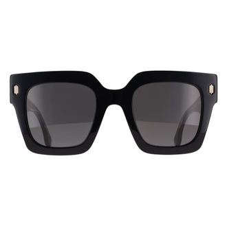 Fendi Square Womens Shiny Black Smoke Grey FE40101I Roma - One Size