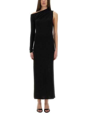 Courr&egrave;ges Long One Shoulder Dress