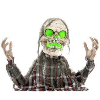 HOMCOM Groundbreaker Skeleton Halloween Animatronic Prop for Indoor Outdoor | TJ Hughes Multi