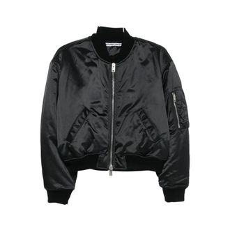 Alexander Wang Dames, Jassen, Zwart, Maat: XS Satijn