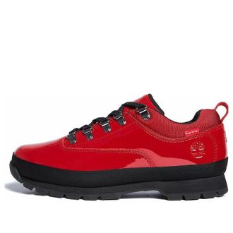 Timberland x Supreme Euro Hiker Low Patent Leather Red TB0A2DJK