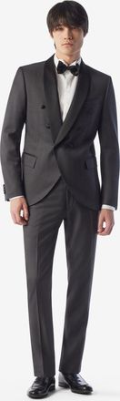 Corneliani Dark grey pure wool tuxedo