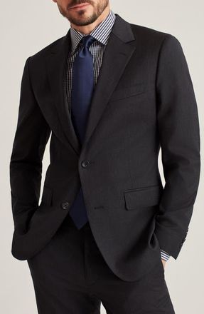 Bonobos Jetsetter Slim Fit Charcoal Grey Stretch Wool Suit Jacket at Nordstrom, Size 38