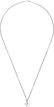 Rosa Maria Zilveren Spiritsst Dix halsketting met zwarte diamant