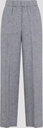 PESERICO Peserico linnen rechte broek