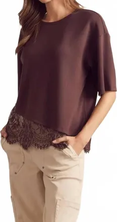 Entro Blooming Grace Blouse In Brown