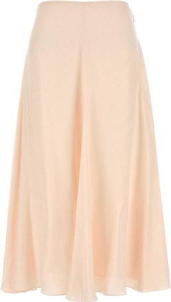 Fendi Light Pink Silk Skirt
