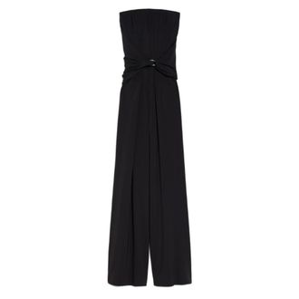 Max Mara Jumpsuits, female, Black, S, Draped Waist Dress