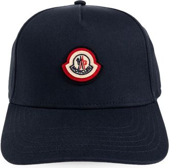 Moncler Baseball Cap - Heren - Petten - Blauw - ONE Size - Katoen - Accessoires