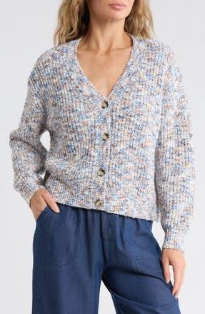 Splendid Elysees V-Neck Cardigan in Blue Marl at Nordstrom Rack, Size X-Small