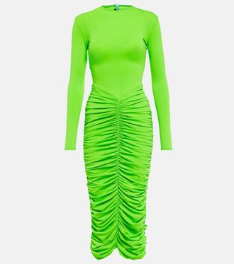 Alex Perry Abito midi Presley con ruches