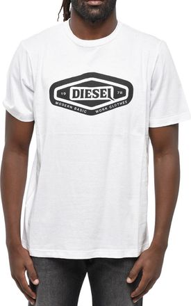 Diesel Modern Basic Logo Wit T-shirt