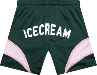 Icecream logo-appliqué shorts - Green