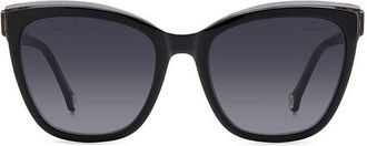 Carolina Herrera HER 0188/S KDX/9O Womens Sunglasses Black Size 55