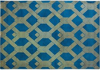 Beliani Rug VEKSE Blue 160 x 230 cm Viscose