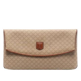 Celine Pre-owned Clutches, female, Beige, Size: ONE SIZE Pre-owned Fold-over Clutch