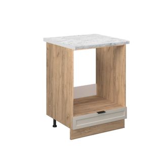 Vicco Armario Para Horno Empotrado Fame-line, Grisbeige, 60 Cm, Et M&aacute;rmol