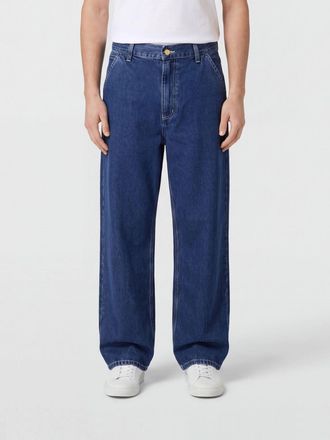 Carhartt Work in Progress Jeans Simple a gamba larga in denim di cotone blu