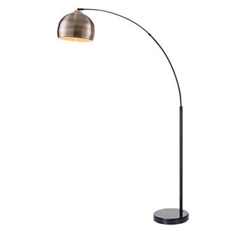 Teamson Home Teamson Home - Arquer L&aacute;mpara Arco Led De Pie De Lat&oacute;n Antiguo Con Base De M&aacute;rmol Vn-l00010ab-eu
