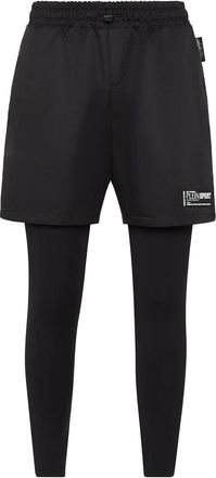 Plein Sport Running Pants - Heren - Trainingsbroeken - Zwart - XS - Polyester - Fitness