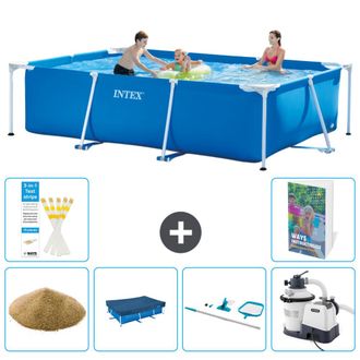 Intex Piscina Con Estructura Rectangular - 300x200x75 Cm - 7-piezas S58