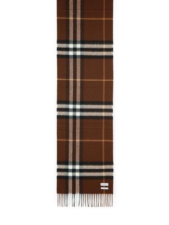 Burberry Mu Giant Check Brown Cashmere Schal