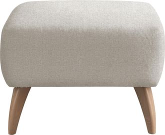 Inosign Polsterhocker »Colori« Holzfussfarbe wählbar, verschiedene Stoffe, hochwertige Stoffqualität