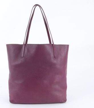 Loewe Purple Leather Handbag Shoulder Bag Tote Bag (Pre-Owned)