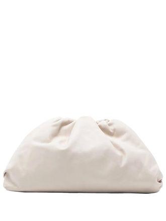 Bottega Veneta 2012-2025 Lambskin The Pouch clutch bag - women - Lambskin - One Size - White