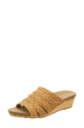 David Tate Fabiana Platform Wedge Slide Sandal in Natural at Nordstrom Rack, Size 11